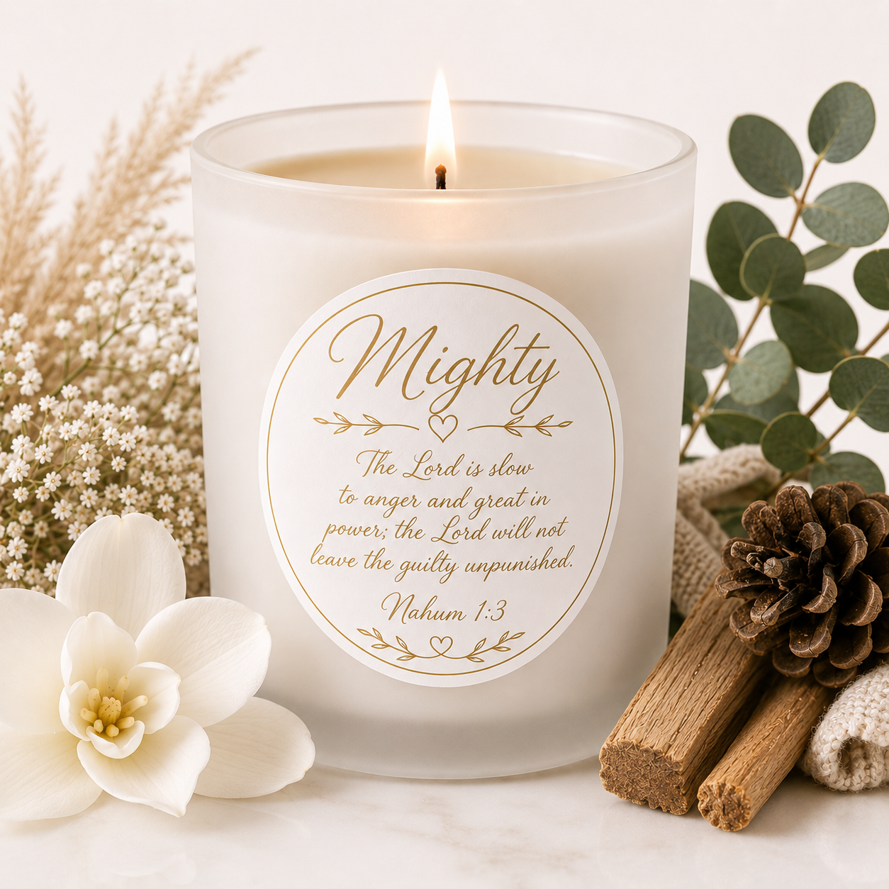 Mighty ~ Nahum 1:3 Cashmere, Bergamot, &  Cedarwood.